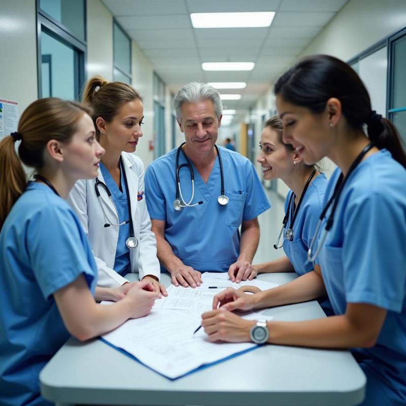 Đội ngũ Điều dưỡng viên làm việc nhóm, phối hợp hiệu quả trong bệnh viện
